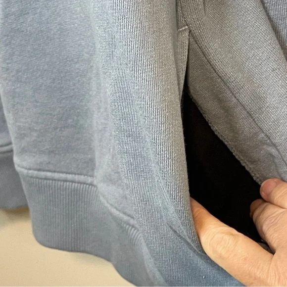Travis Mathew Light Blue Cloud Quarter Zip Crewneck Sweater